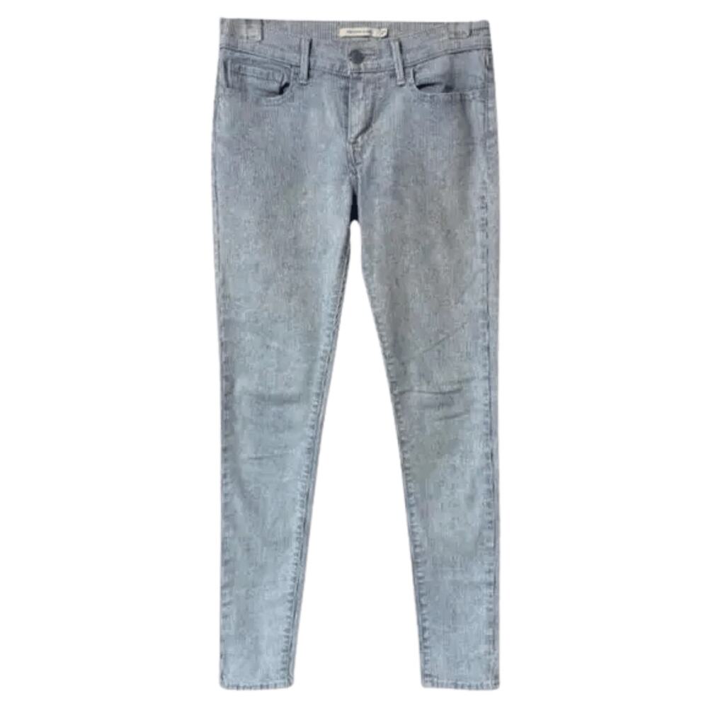 Sz 27 Levi jeans railroad stripe super skinny